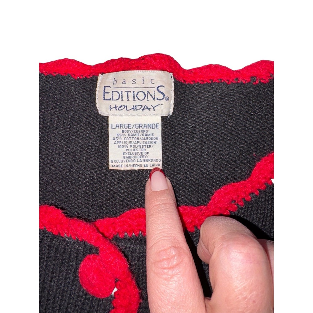 Vintage Basic Editions Black And Red Holiday Card… - image 7